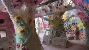 Inside the mountain.